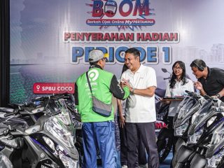 Rezeki Mitra Ojol dari MyPertamina, 25 Yamaha Lexi Dibagikan pada BOOM Periode 1