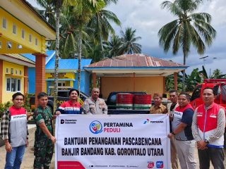 Pertamina Patra Niaga Regional Sulawesi Melalui Integrated Terminal Gorontalo Salurkan Bantuan BBM untuk Dukung Penanganan Pascabencana di Gorontalo Utara