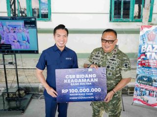 Sambut HUT ke-81 TNI, Bank Sultra Salurkan CSR dan Beasiswa untuk Keluarga Prajurit