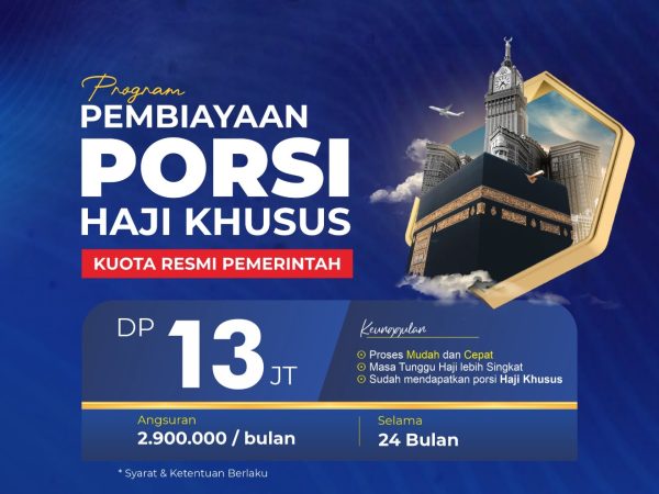 PT Saudi Patria Wisata Tawarkan Program Pembiayaan Porsi Haji Khusus, DP Rp13 Juta dan Angsuran Rp2,9 Juta